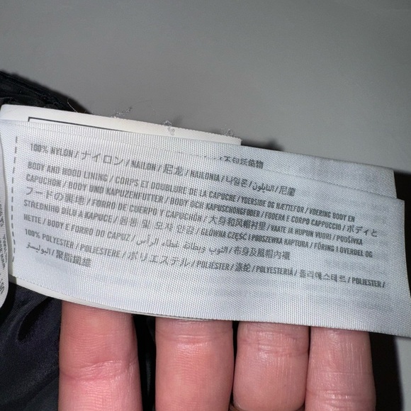 Abercrombie & Fitch S Black water wind resistant Luxe Nylon Parka Winter Coat - Picture 11 of 15